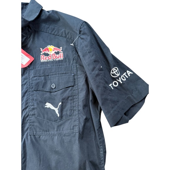Puma Red Bull Racing Team signed Mens Short Sleeve Button Up Shirt M Toyota - Picture 4 of 5